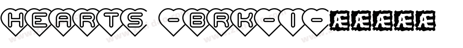 Hearts -BRK-1字体转换